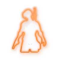 چراغ دیواری نئون دیزاین طرح Pubg-GL_ORG