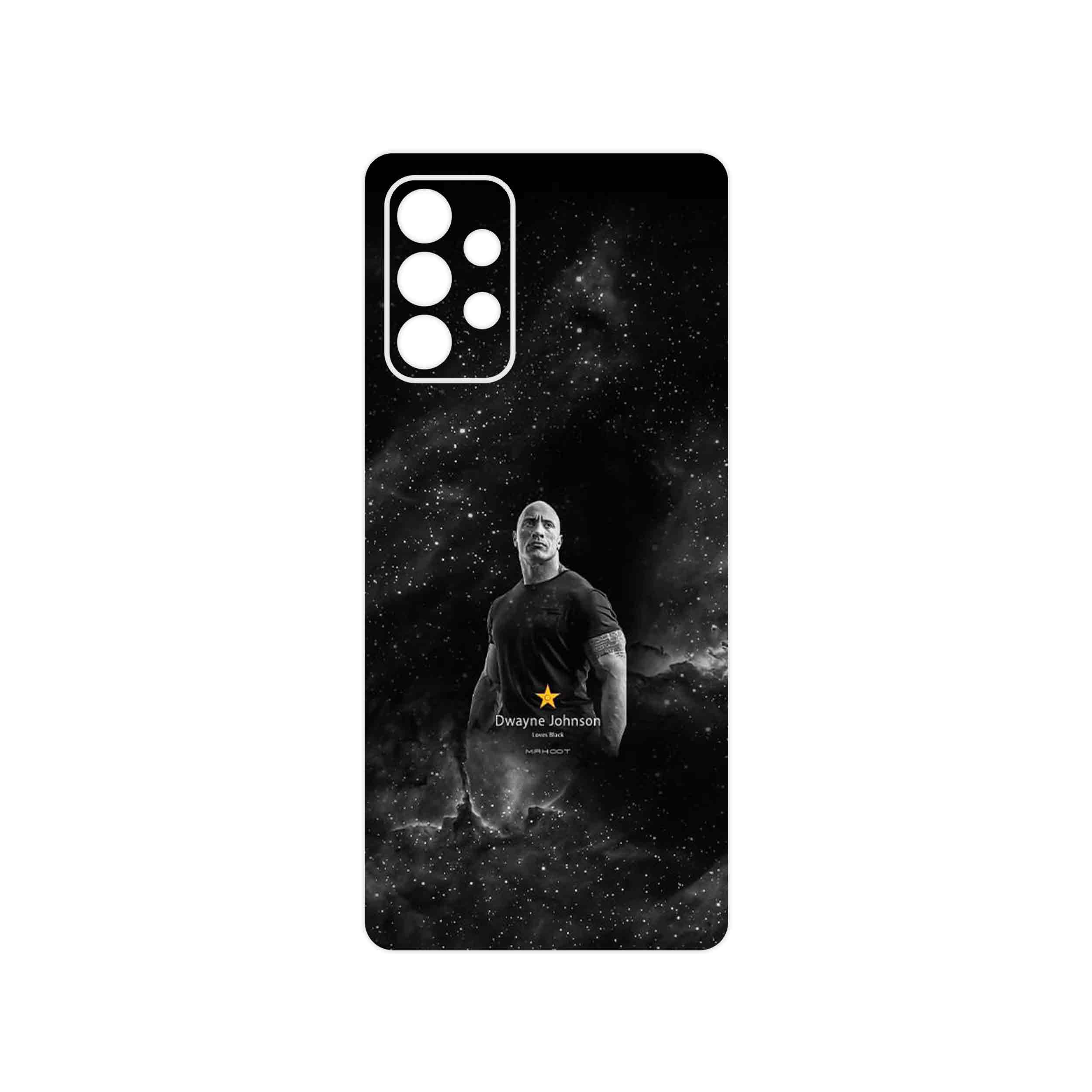 برچسب پوششی ماهوت مدل Dwayne Johnson مناسب برای گوشی موبایل سامسونگ Galaxy A72