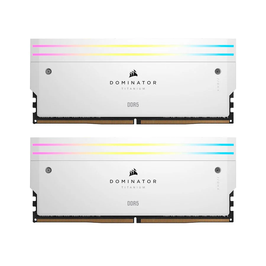 رم کورسیر Dominator Titanium RGB 32GB 16GBx2 7200MHz CL34 DDR5 White