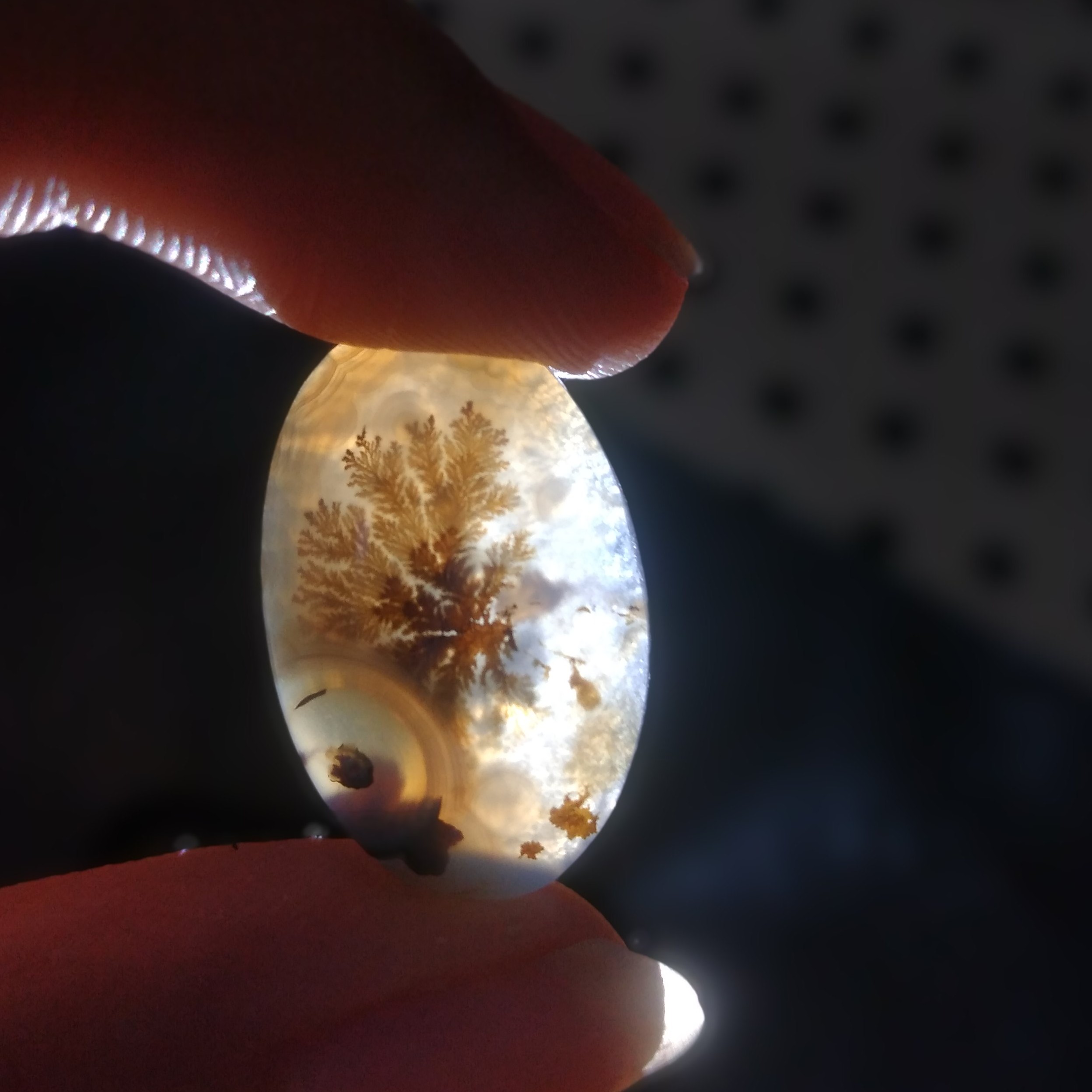 سنگ عقیق شجرقائن
 دارای چشم باباقوری