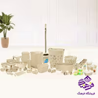 جهيزيه هومکت فلورا 83پارچه وانيلي