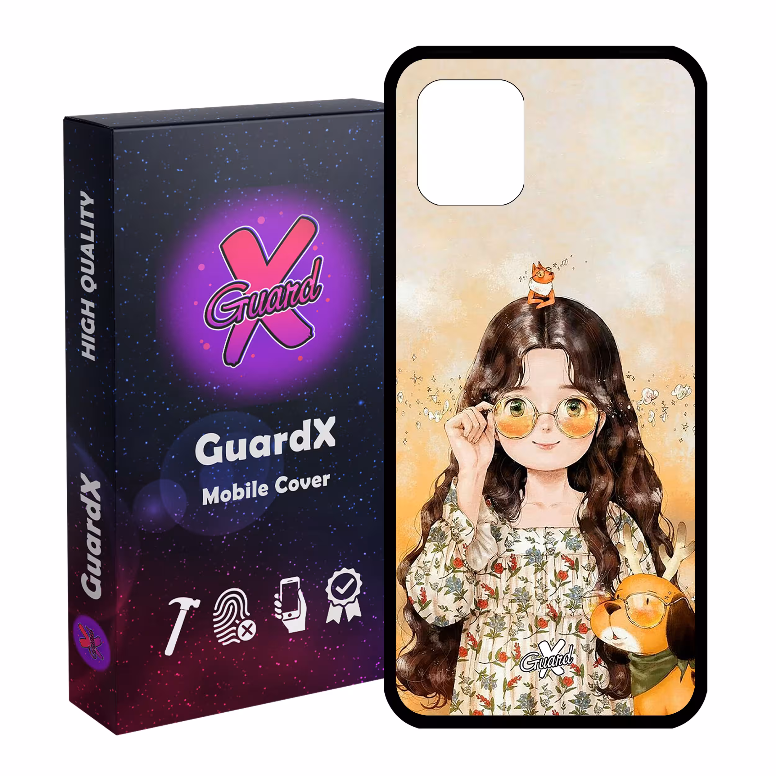 کاور گارد ایکس طرح Girl مدل Glass10253 مناسب برای گوشی موبایل سامسونگ Galaxy Note 10 Lite