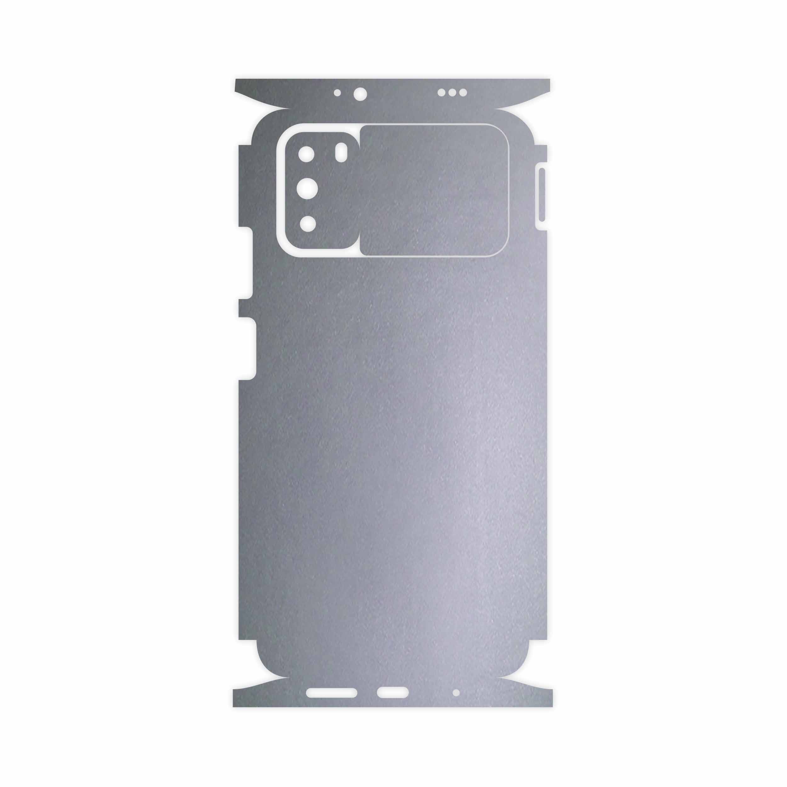 برچسب پوششی ماهوت مدل Matte-Silver-FullSkin مناسب برای گوشی موبایل شیائومی Poco M3