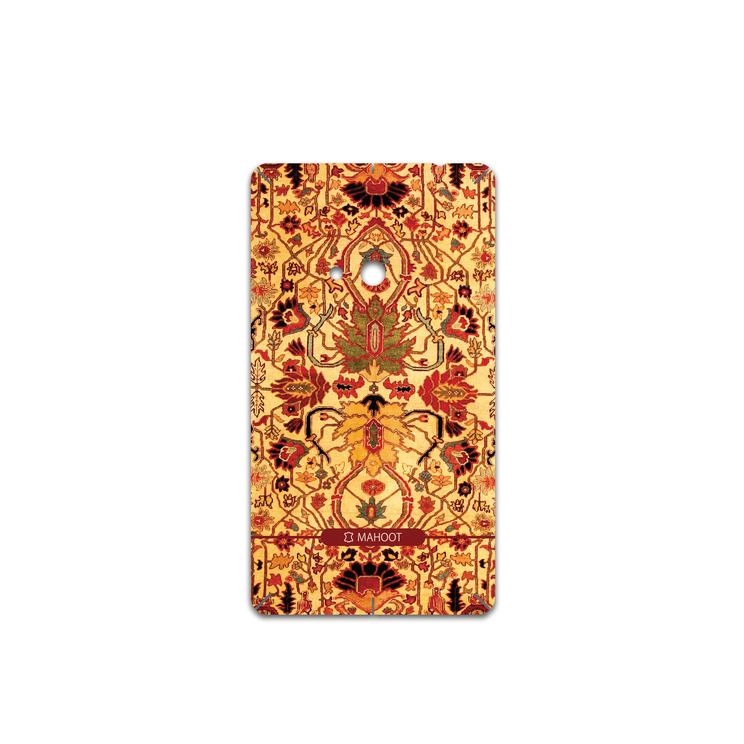برچسب پوششی ماهوت مدل Persian-Carpet-Yellow مناسب برای گوشی موبایل نوکیا Lumia 625