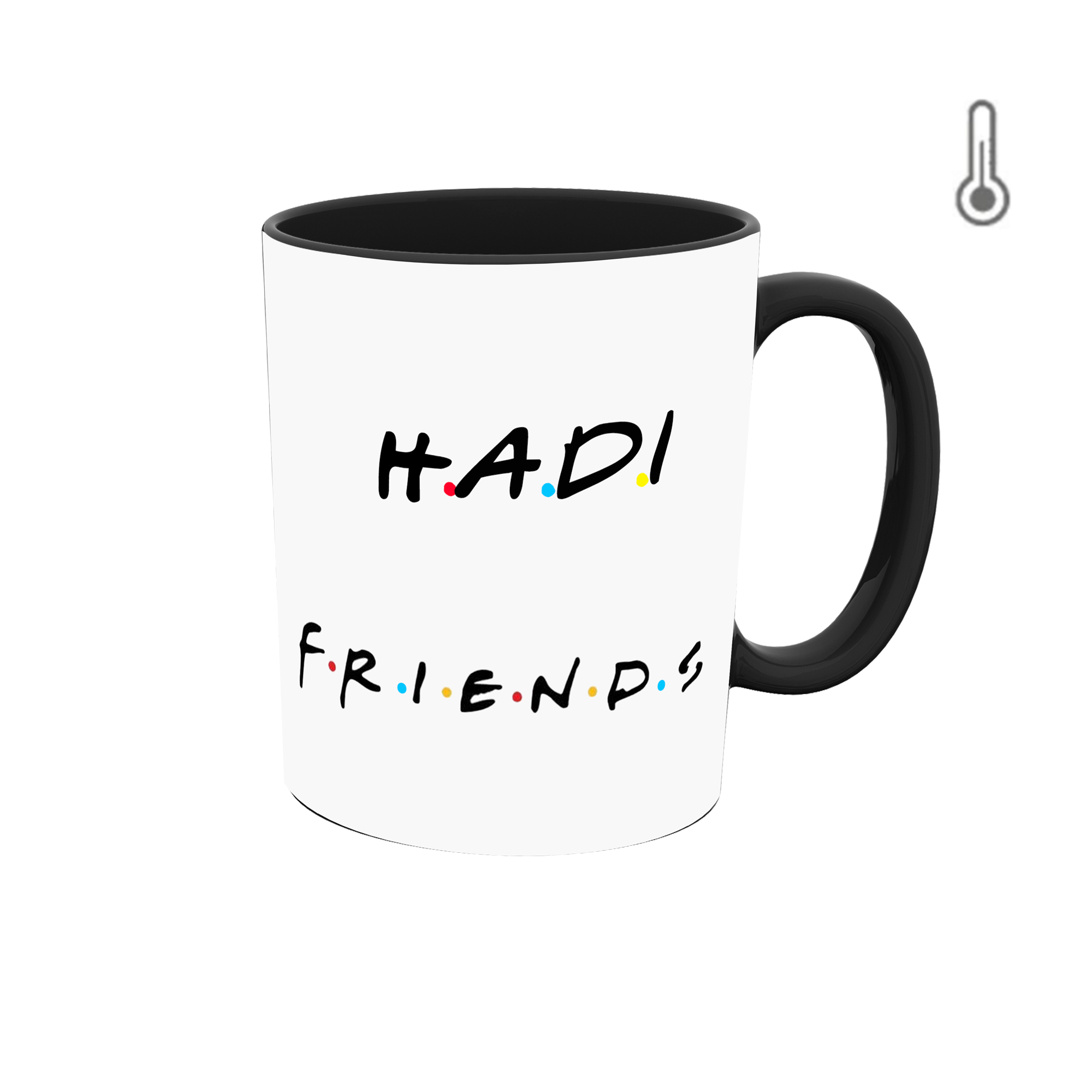 ماگ حرارتی طرح اسم هادی مدل فرندز 