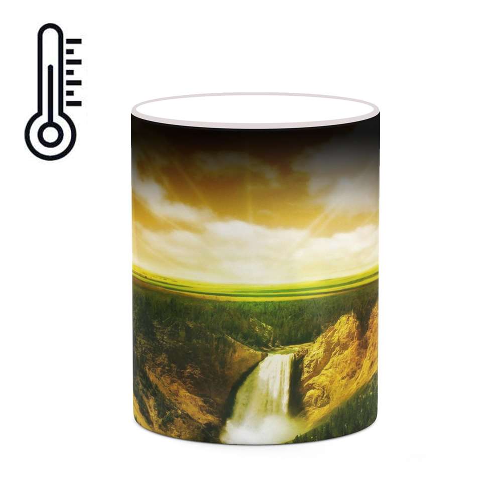 ماگ حرارتی کاکتی طرح منظره مدل mgh20741