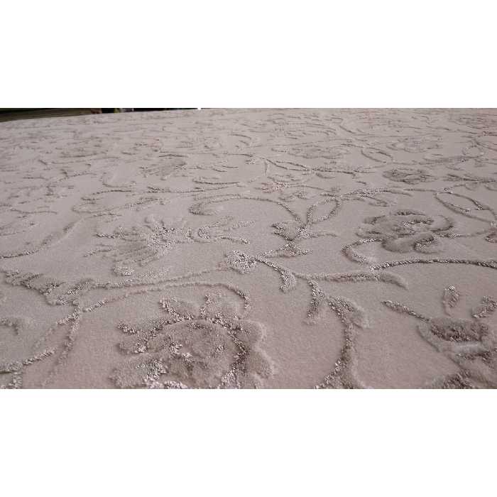 فرش ماشینی زمرد مشهد کد DI02 زمینه کرم