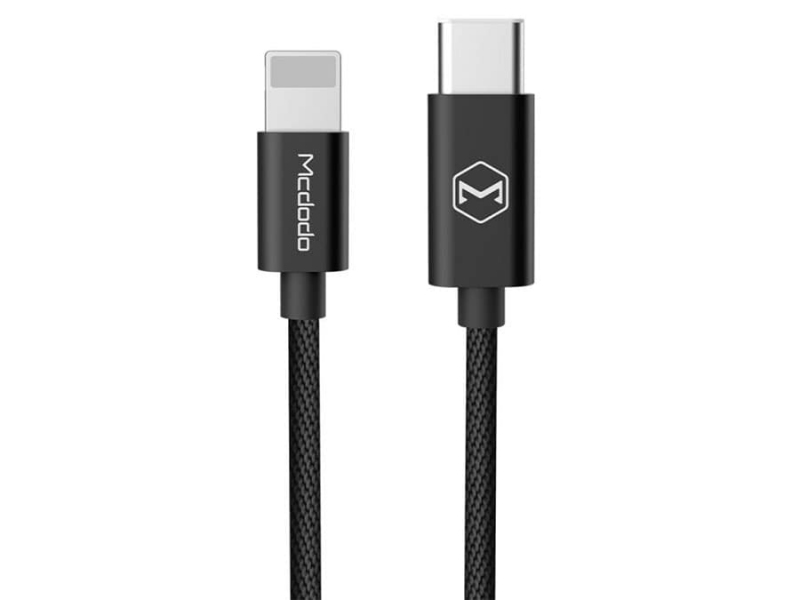کابل شارژ سریع و انتقال داده تایپ سی به لایتنینگ مک دودو Mcdodo CA-499 Type-C to Lightning Quick Cable 1.2m
