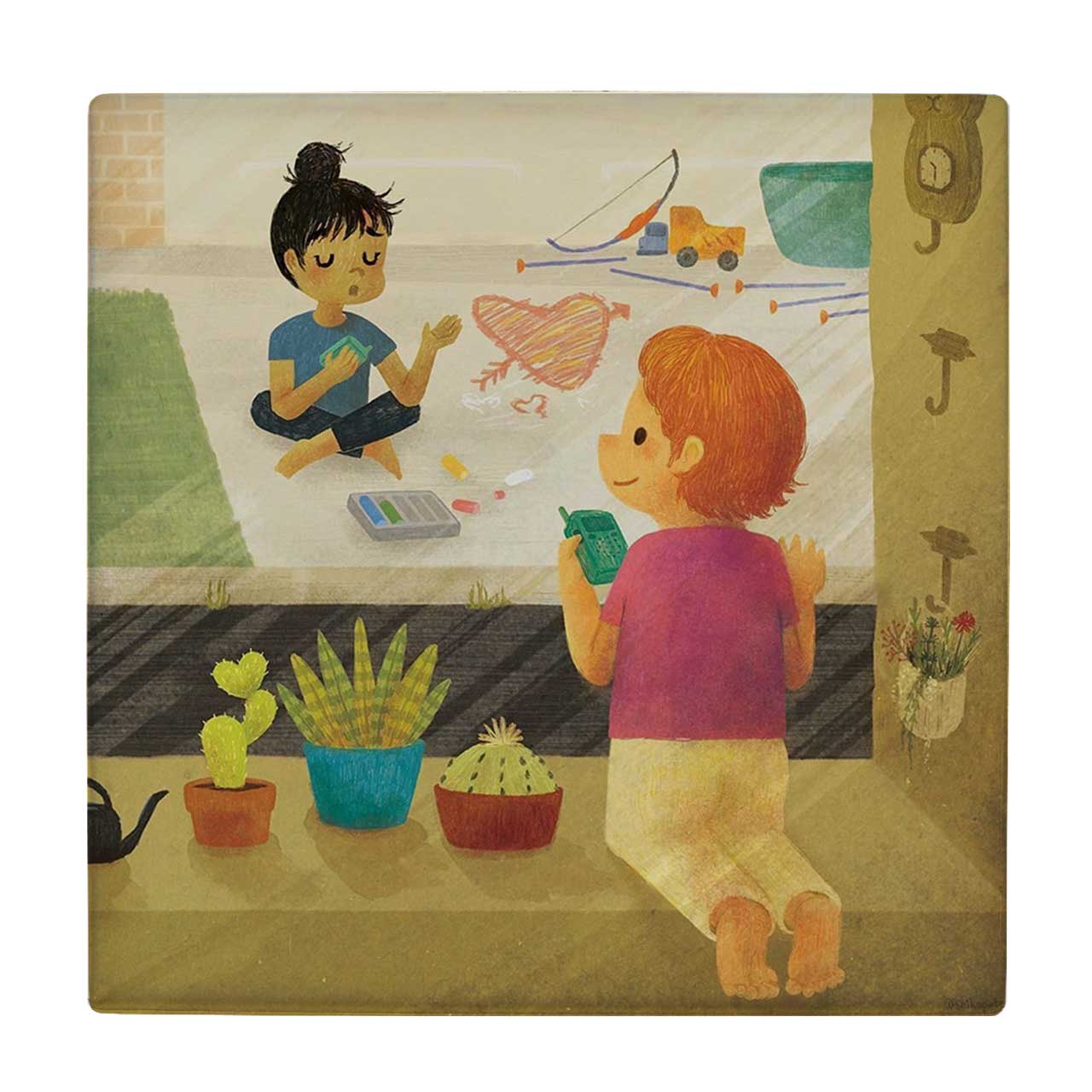 زیر لیوانی طرح کودک و اسباب بازی ها کد    3530008_1351