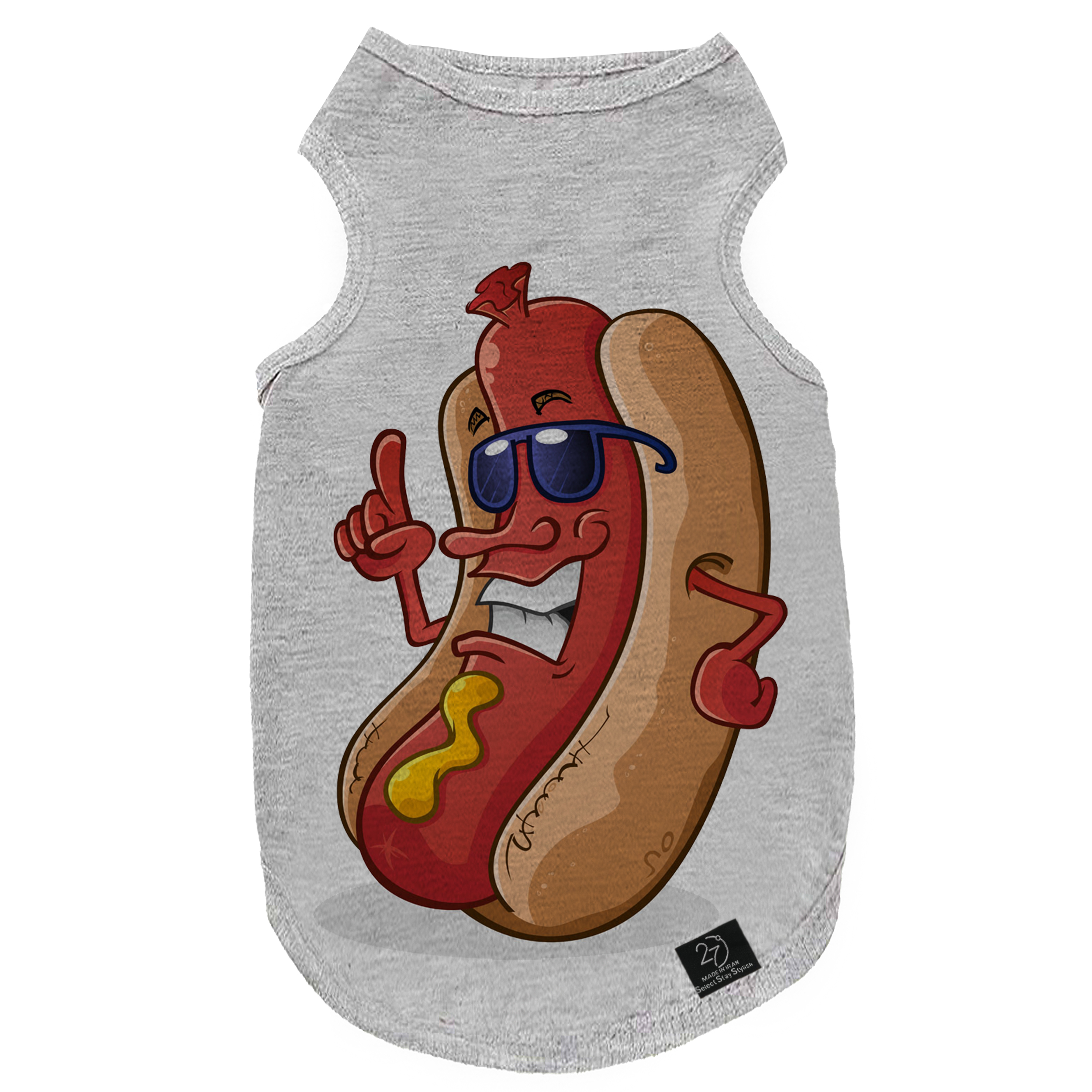 لباس سگ و گربه 27 طرح Hot Dog Handsome کد MH8485 سایز XL