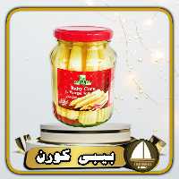 ترشی بی بی کورن  ارگانیک امریکن فارم با طعم فلفلی  340 گرمی