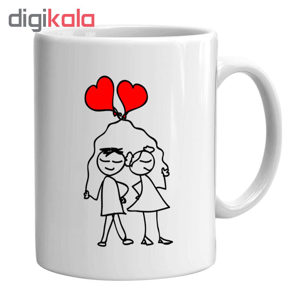 ماگ طرح عشق کد 122