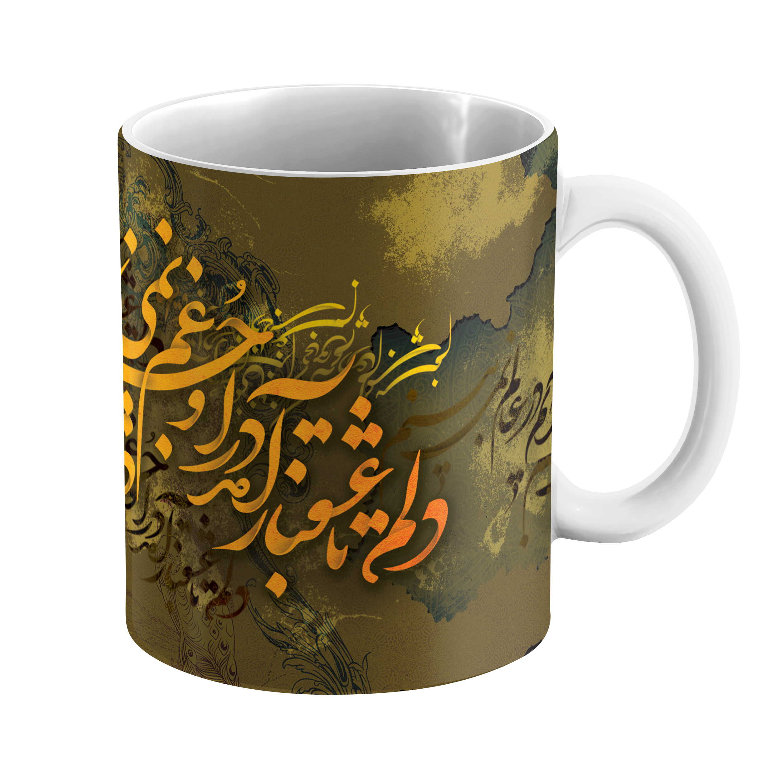 ماگ مدل سرامیکی طرح تایپوگرافی