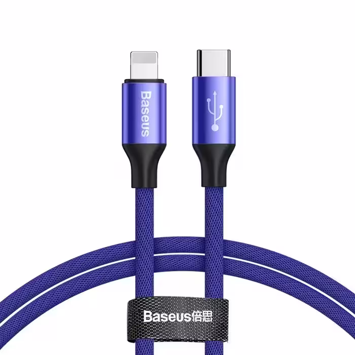 کابل تبدیل USB-C به لایتنینگ باسئوس مدل Yiven طول 1 متر