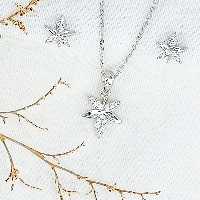 نیمست نقره آویز برگ با عیار925 کد 11947