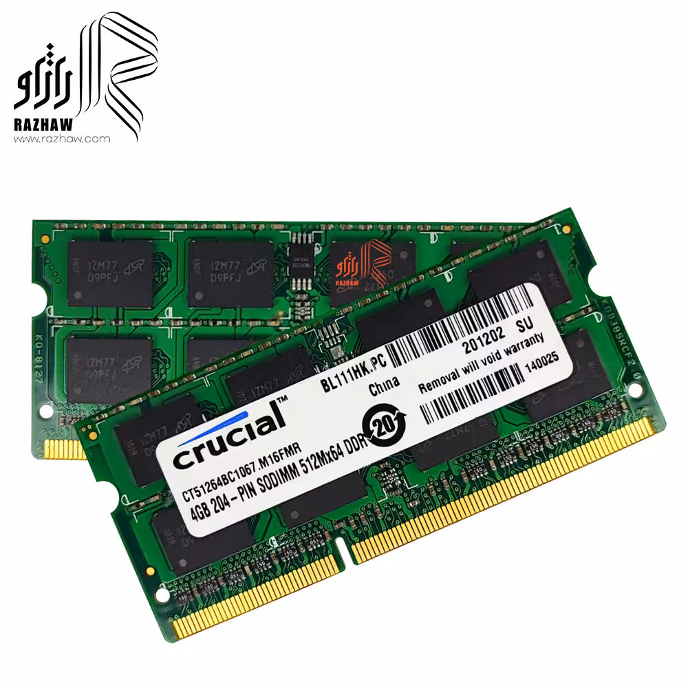 رم لپ تاپ ddr3l کروشیال 12800/1600mhz مدل CT512 ظرفیت 4 گیگابایت cl11