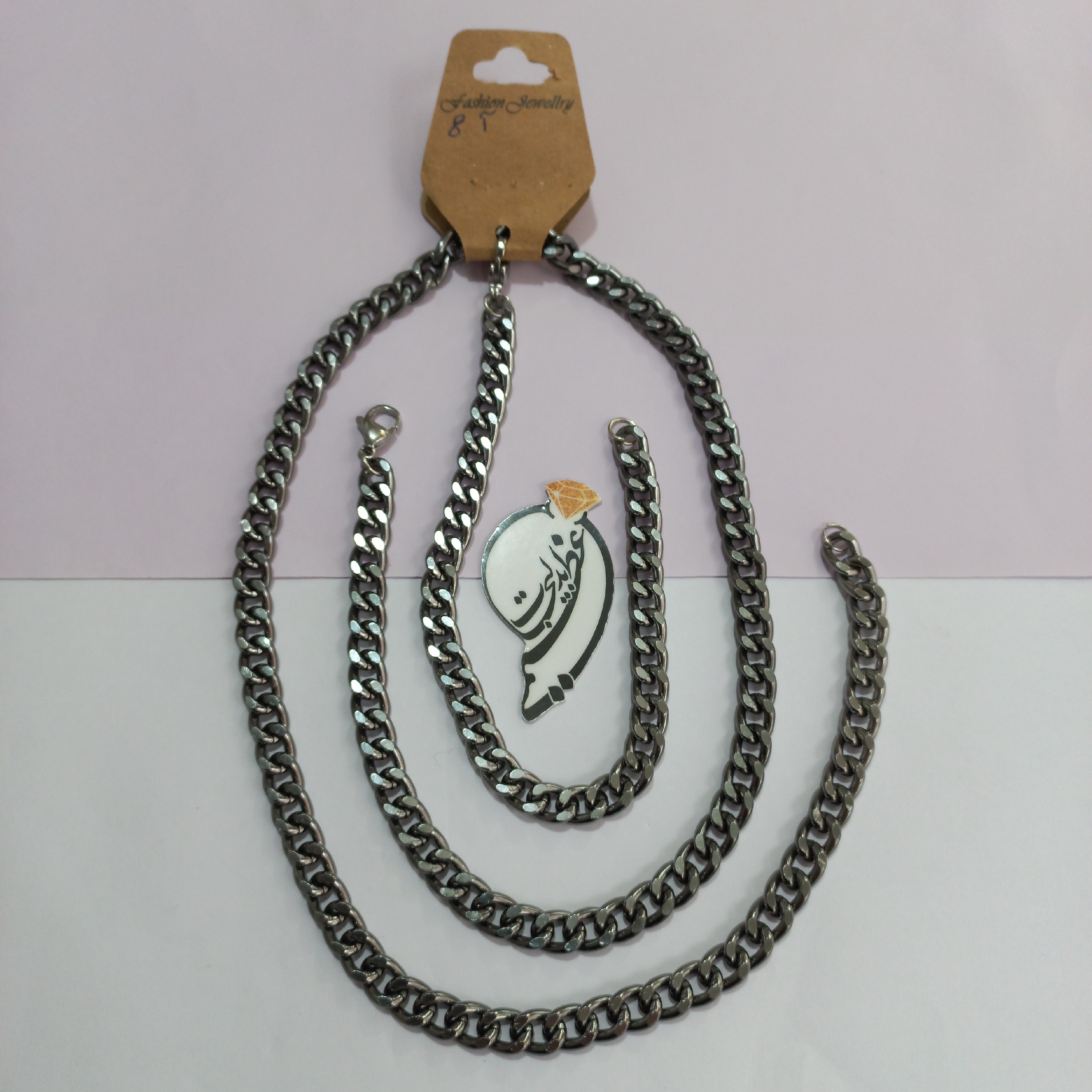 نیم ست کارتیه (کارتیر) بسیار زیبا از جنس آلومینیوم رنگ ثابت کد آ8