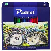 قیمت و  خرید مداد رنگی 24 رنگ جعبه مقوایی پادیلوت PADILOT