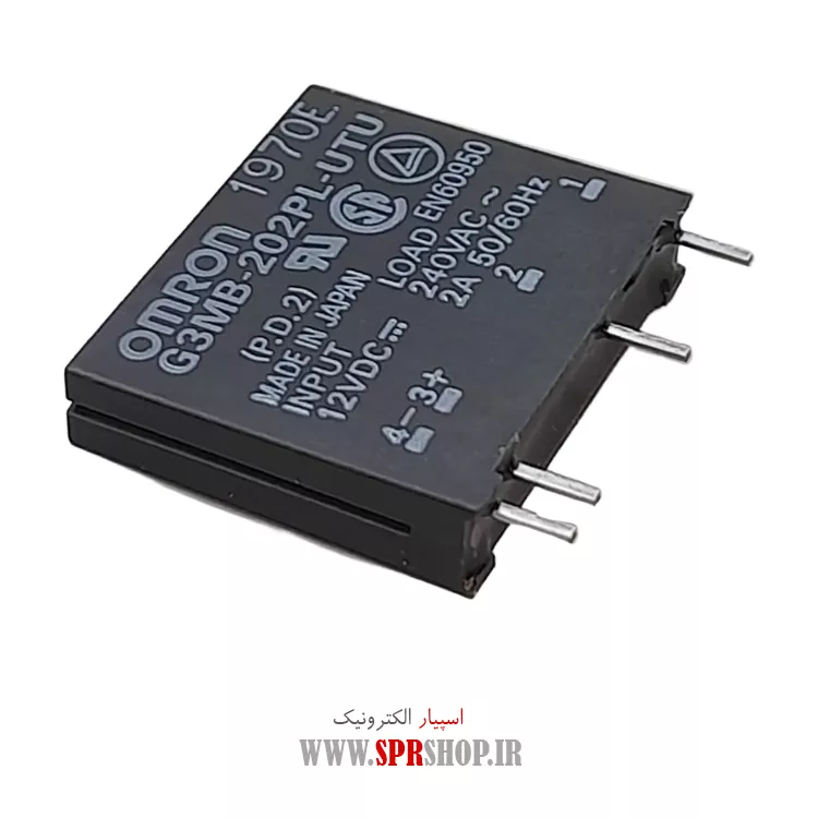 رله 12 ولت 2 آمپر 4 پايه تخت (G3MB-202PL)=AQG22212 کد (509)