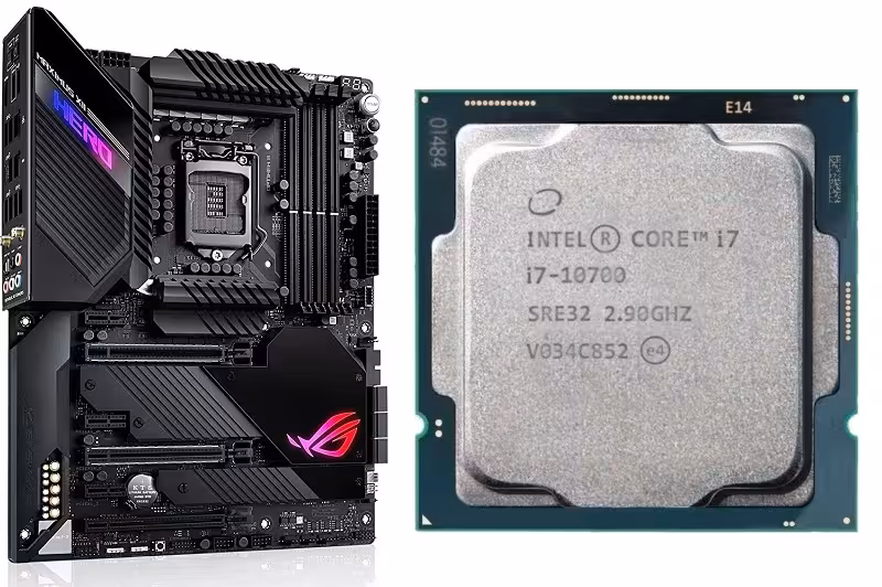 مادربرد ایسوس مدل ROG MAXIMUS XII HERO WI-FI همراه با پردازنده Core i7-10700