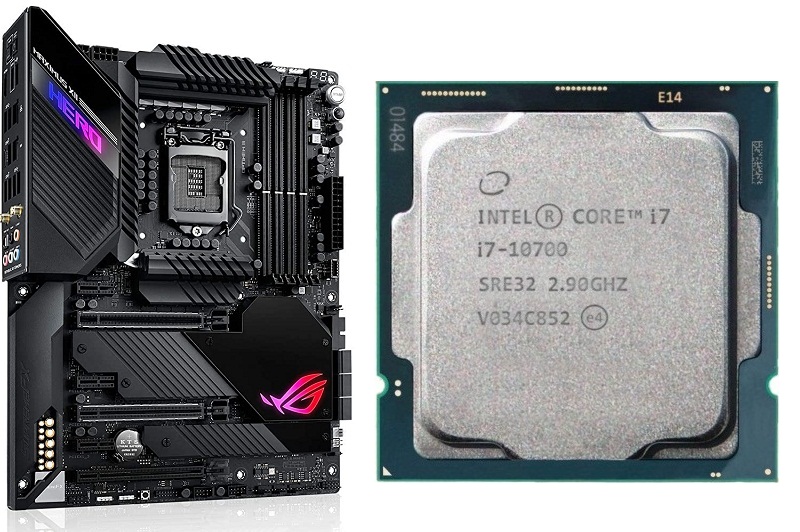 مادربرد ایسوس مدل ROG MAXIMUS XII HERO WI-FI همراه با پردازنده Core i7-10700