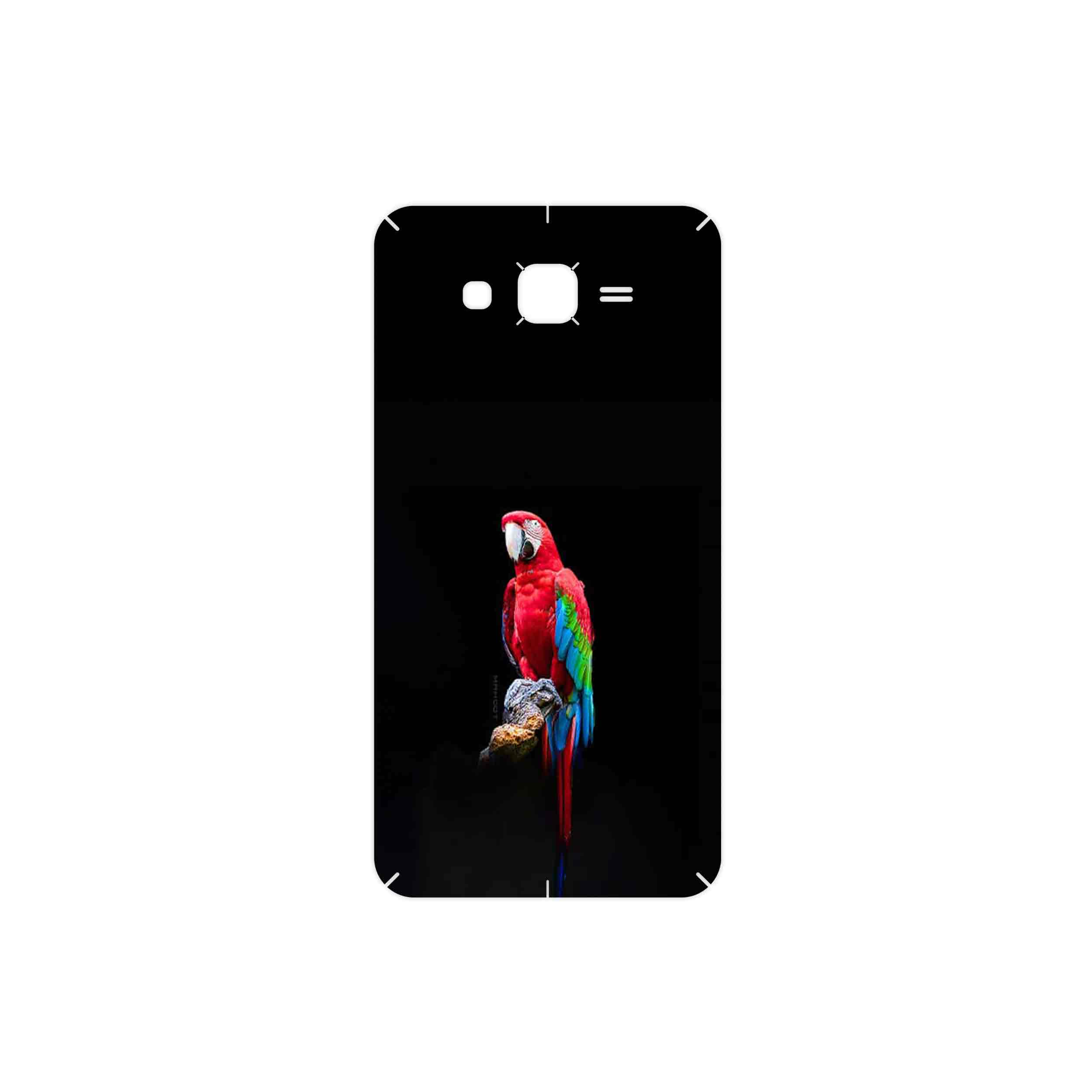 برچسب پوششی ماهوت مدل Parrot مناسب برای گوشی موبایل سامسونگ Galaxy J7 2015