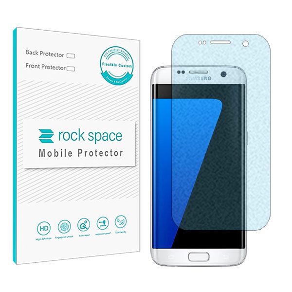 گلس سامسونگ Galaxy S7 Edge مدل نانو هیدروژل مات آنتی بلو برند راک اسپیس کد S