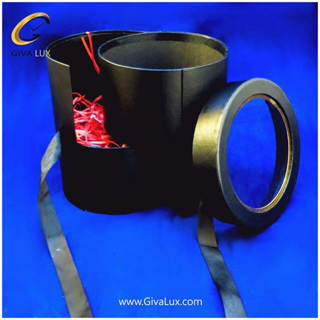 جعبه استوانه ای دو طبقه مشکی