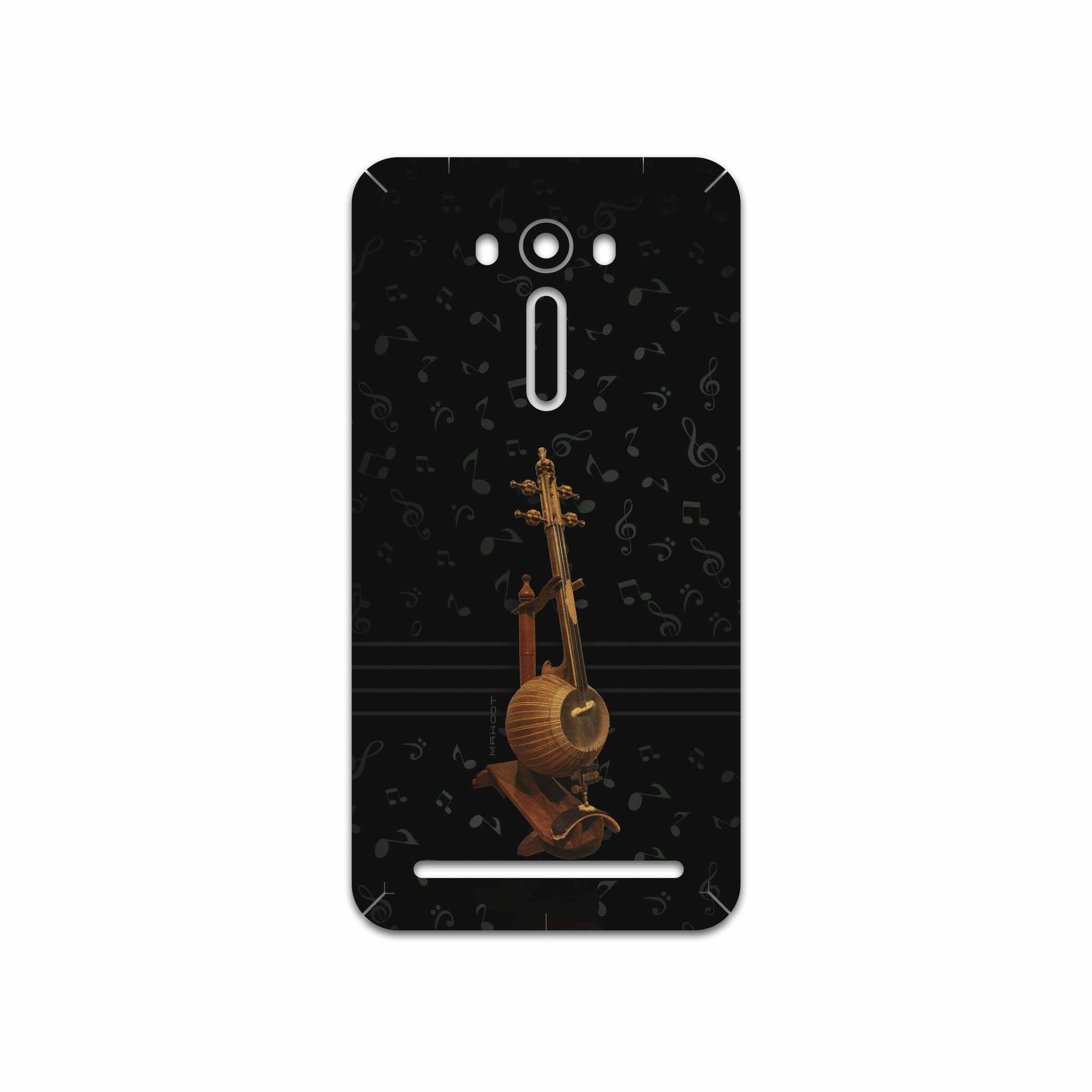 برچسب پوششی ماهوت مدل Persian Fiddle Instrument مناسب برای گوشی موبایل ایسوس Zenfone 2 Laser