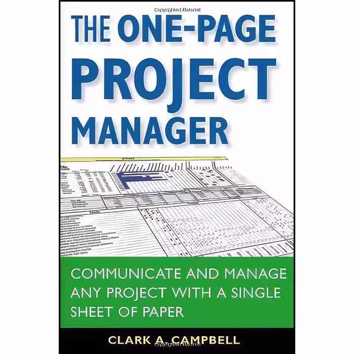 کتاب زبان اصلی The OnePage Project Manager اثر Clark A Campbell