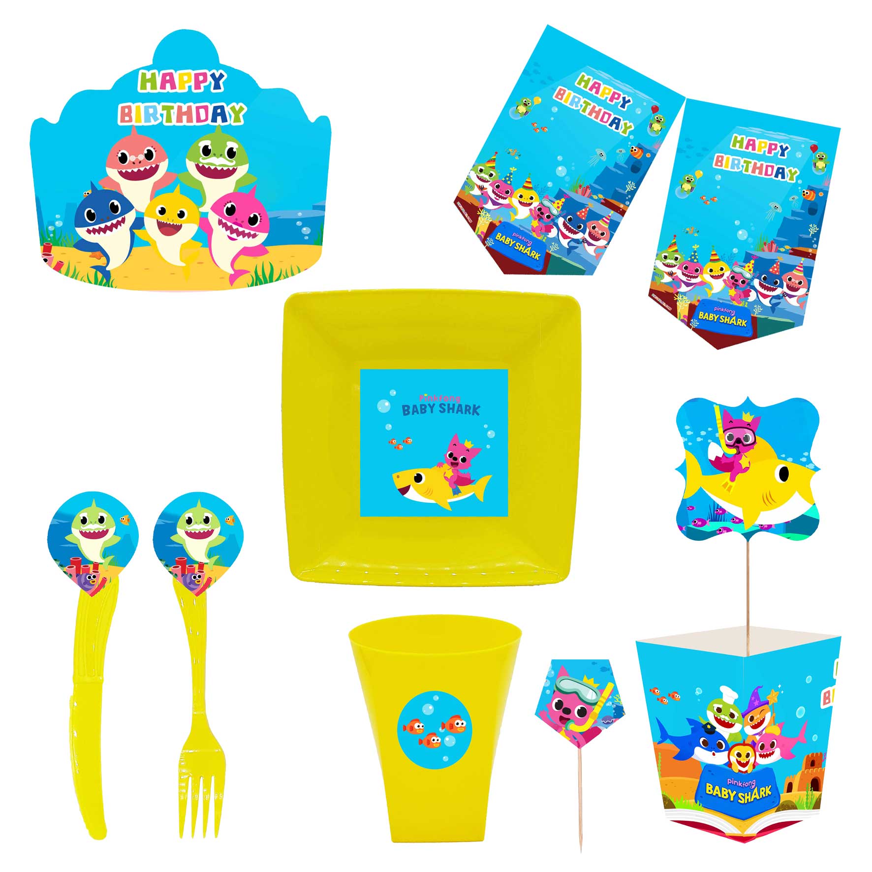  مجموعه 72 عددی تم تولد طرح بیبی شارک