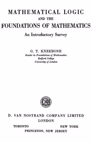 خرید و دانلود نسخه کامل کتاب Mathematical Logic and The Foundations of Mathematics