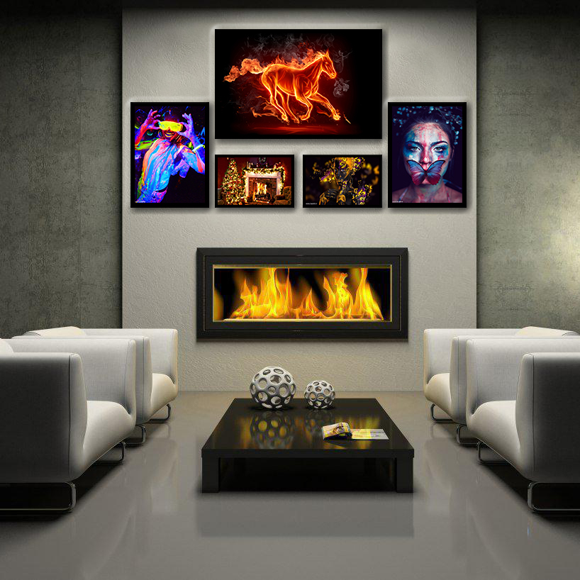 تابلو گروه تولیدی بکلیت T147 طرح اسب مجموعه 5 عددی