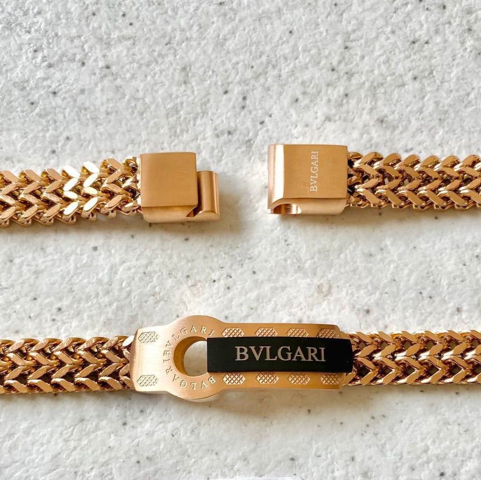 دستبند استیل زنجیری مدل بولگاری