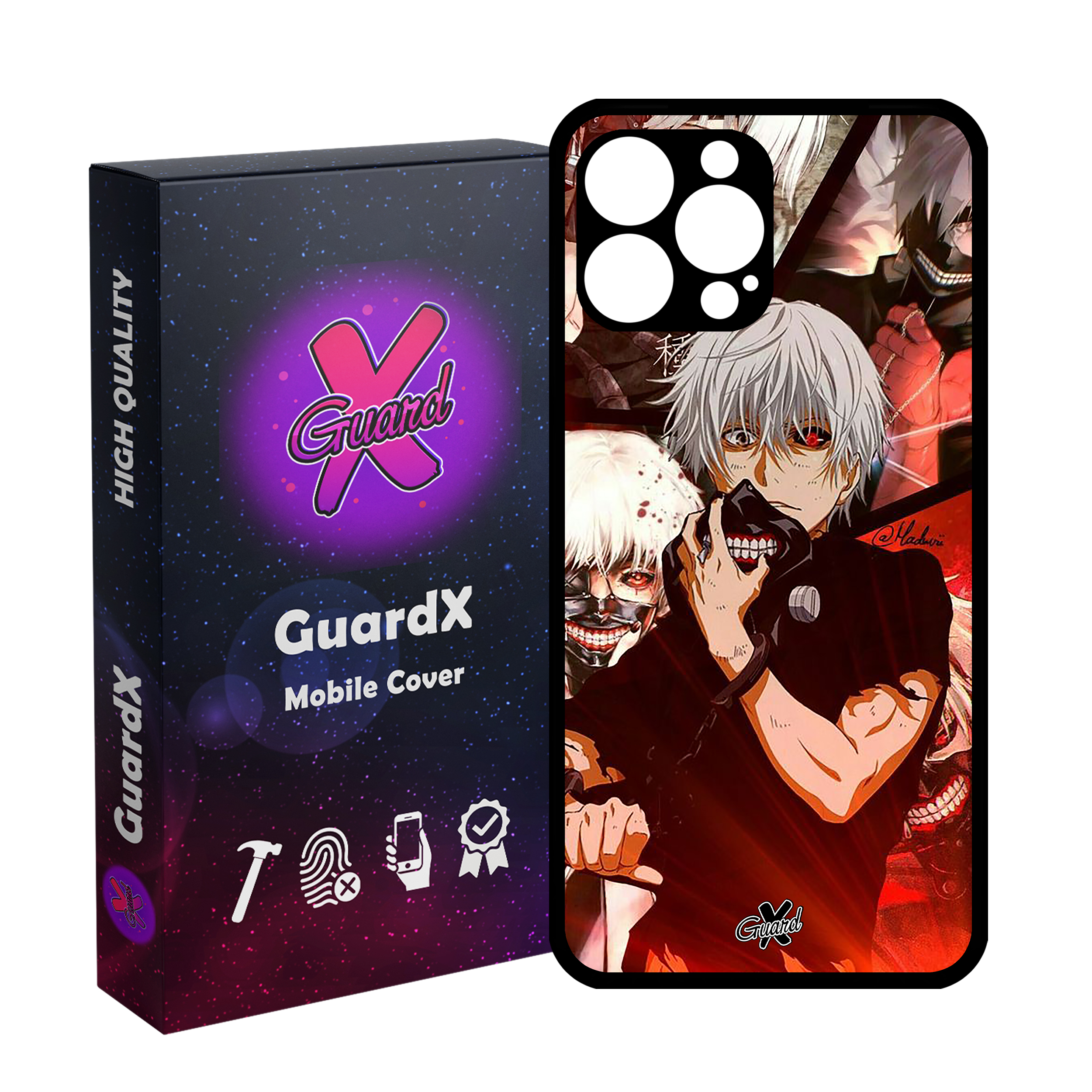 کاور گارد ایکس طرح Tokyo Ghoul Anime مدل Glass10549 مناسب برای گوشی موبایل اپل iPhone 12 Pro Max