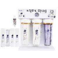 دستگاه تصفیه کننده آب آکوآ اسپرینگ مدل RO-S7-WZ 7077 به همراه رسوبگیر گلیتز و فیلتر مجموعه 4 عددی