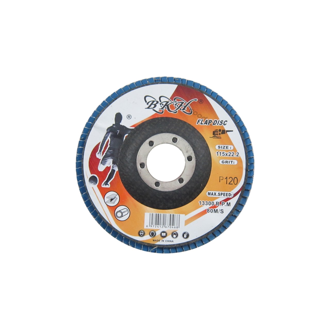 سنباده ( سمباده ) فلاپ مینی 115 میلی متر مش 120 بی کی اچ BKH