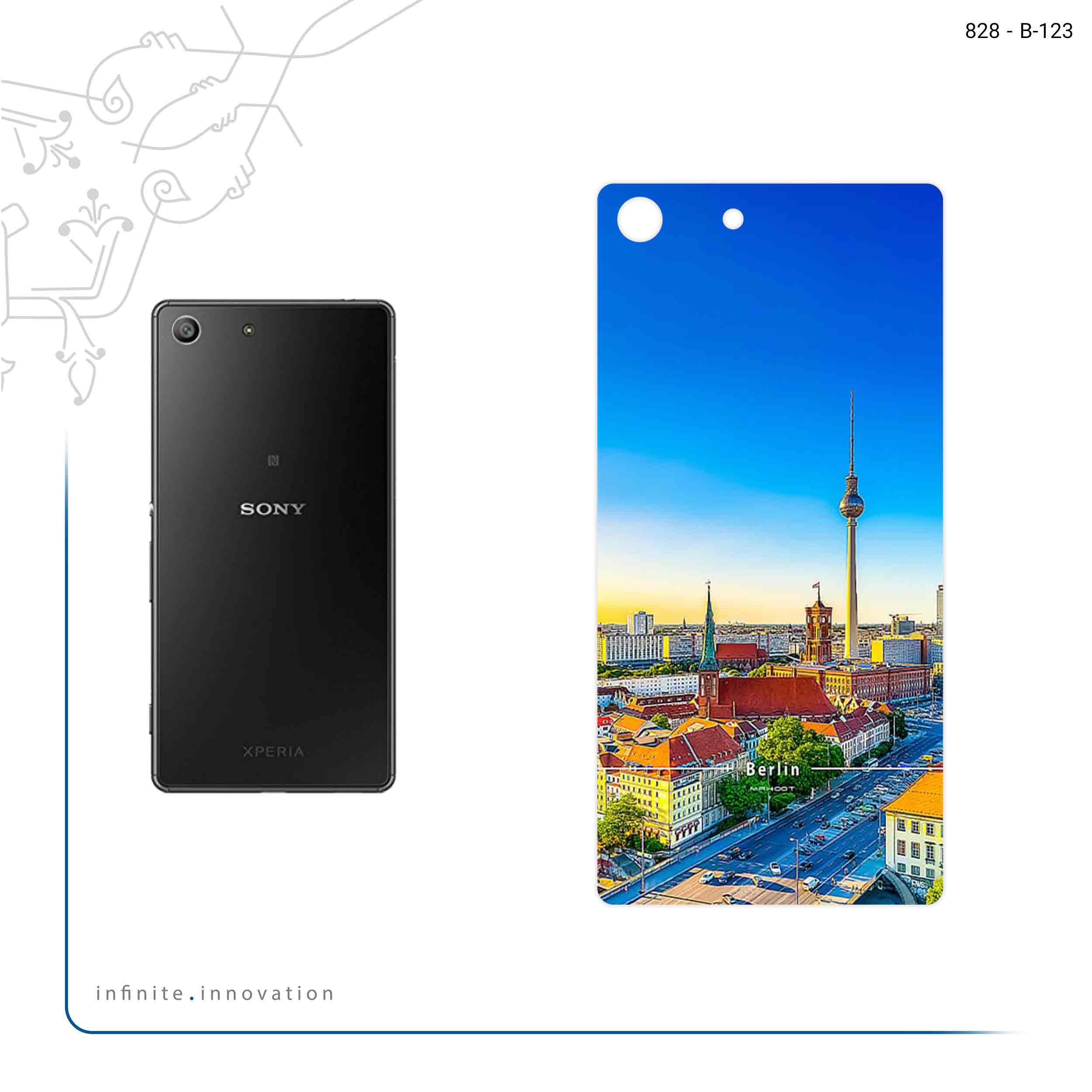 برچسب پوششی ماهوت مدل City of Berlin مناسب برای گوشی موبایل سونی Xperia M5