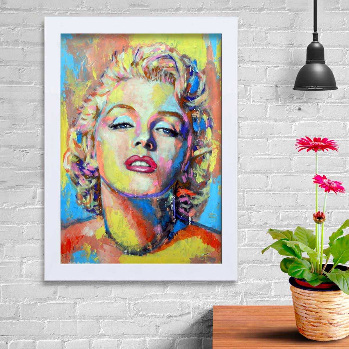 تابلو گالری استاربوی طرح مرلین مونرو مدل هنری KL156