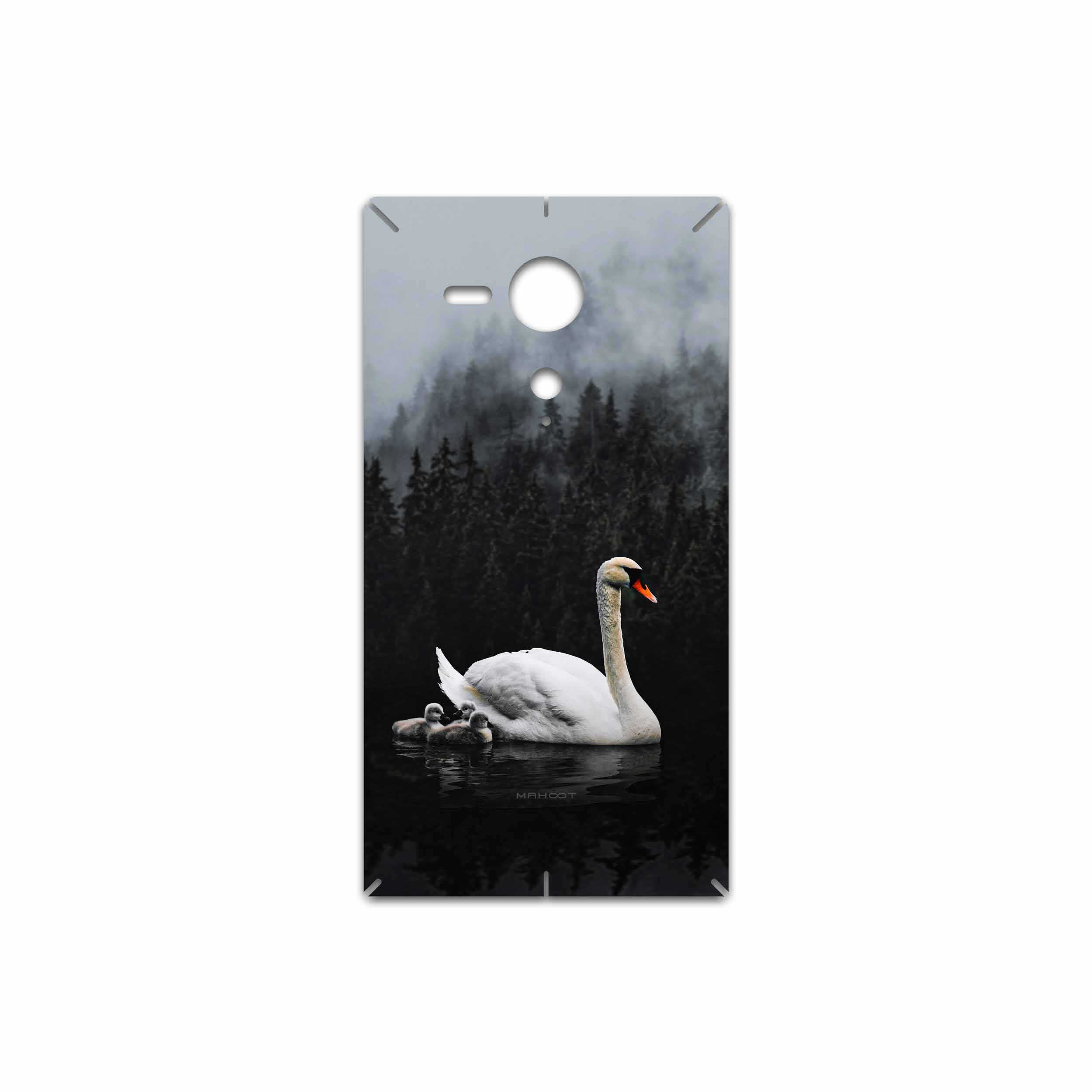برچسب پوششی ماهوت مدل Swan Lake مناسب برای گوشی موبایل سونی Xperia SP