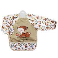 پیش بند لباسی آستین دار طرح آهو Bebechi