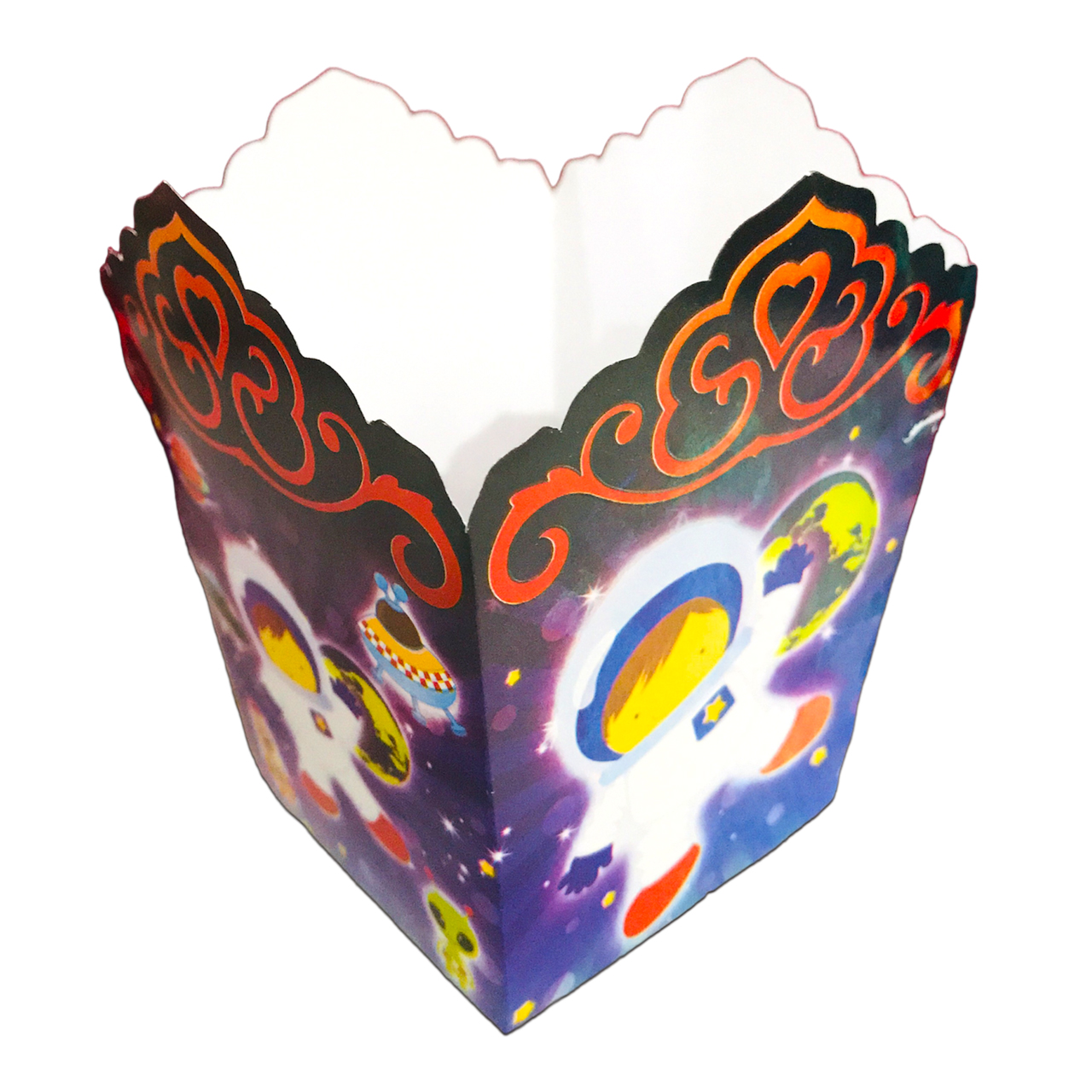 ظرف پاپ کورن مسترتم طرح فضانورد پلاس بسته 10 عددی