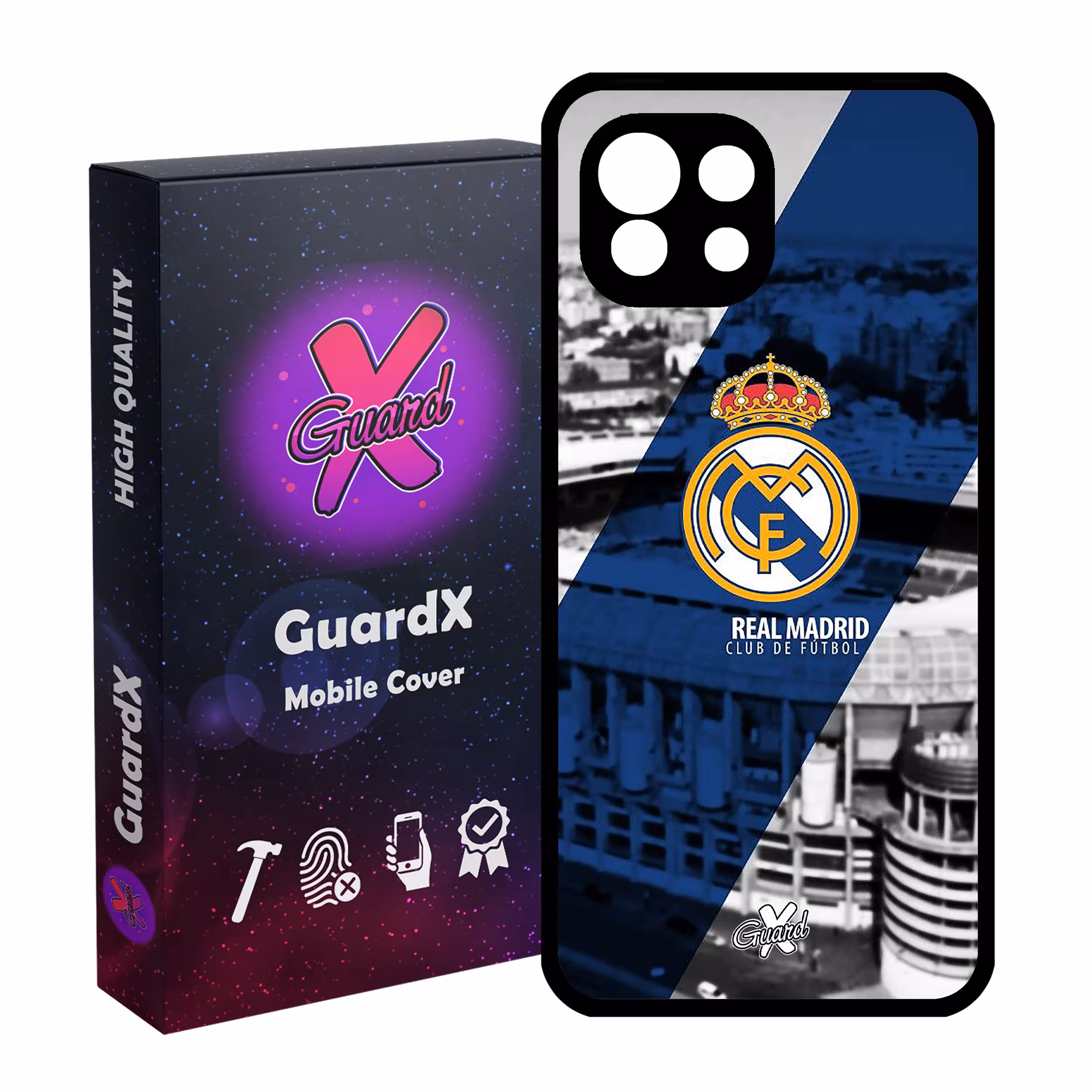 کاور گارد ایکس طرح Real Madrid مدل Glass10054 مناسب برای گوشی موبایل شیائومی Mi 11 Lite