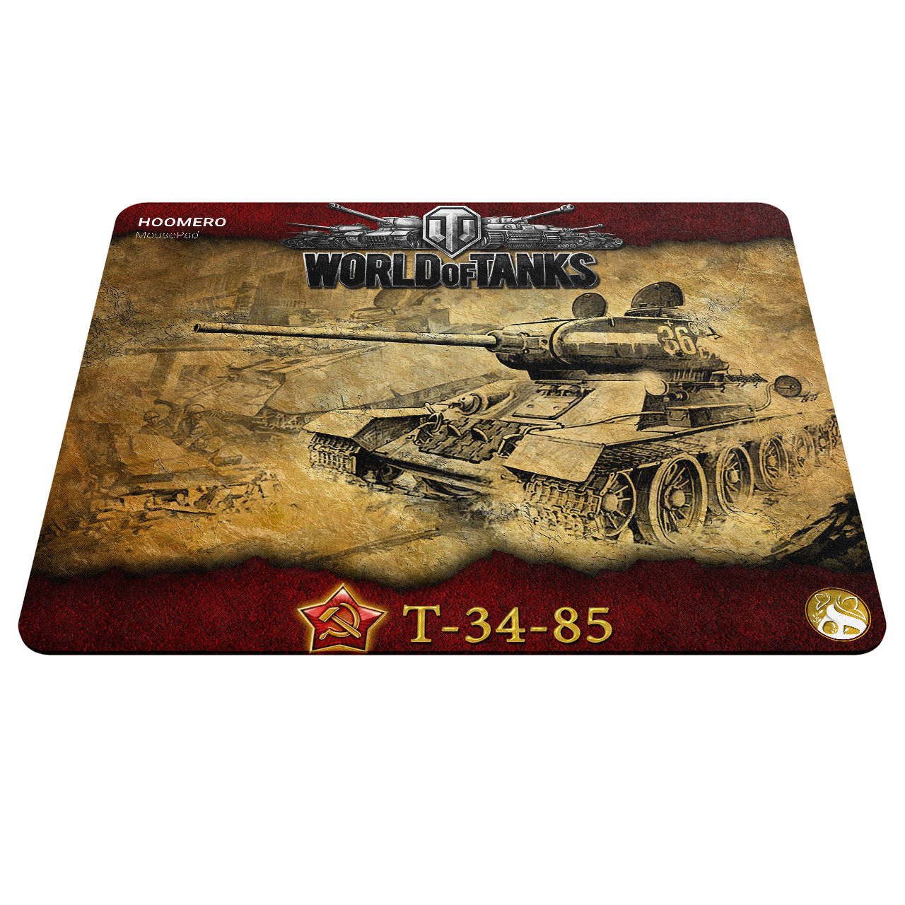 ماوس پد هومرو طرح بازی World of Tanks مدل A2361