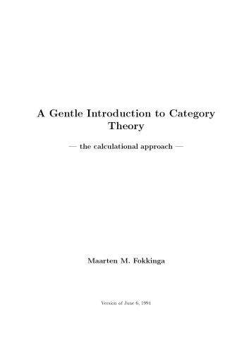 خرید و دانلود نسخه کامل کتاب Mathematics - A Gentle Introduction to Category Theory