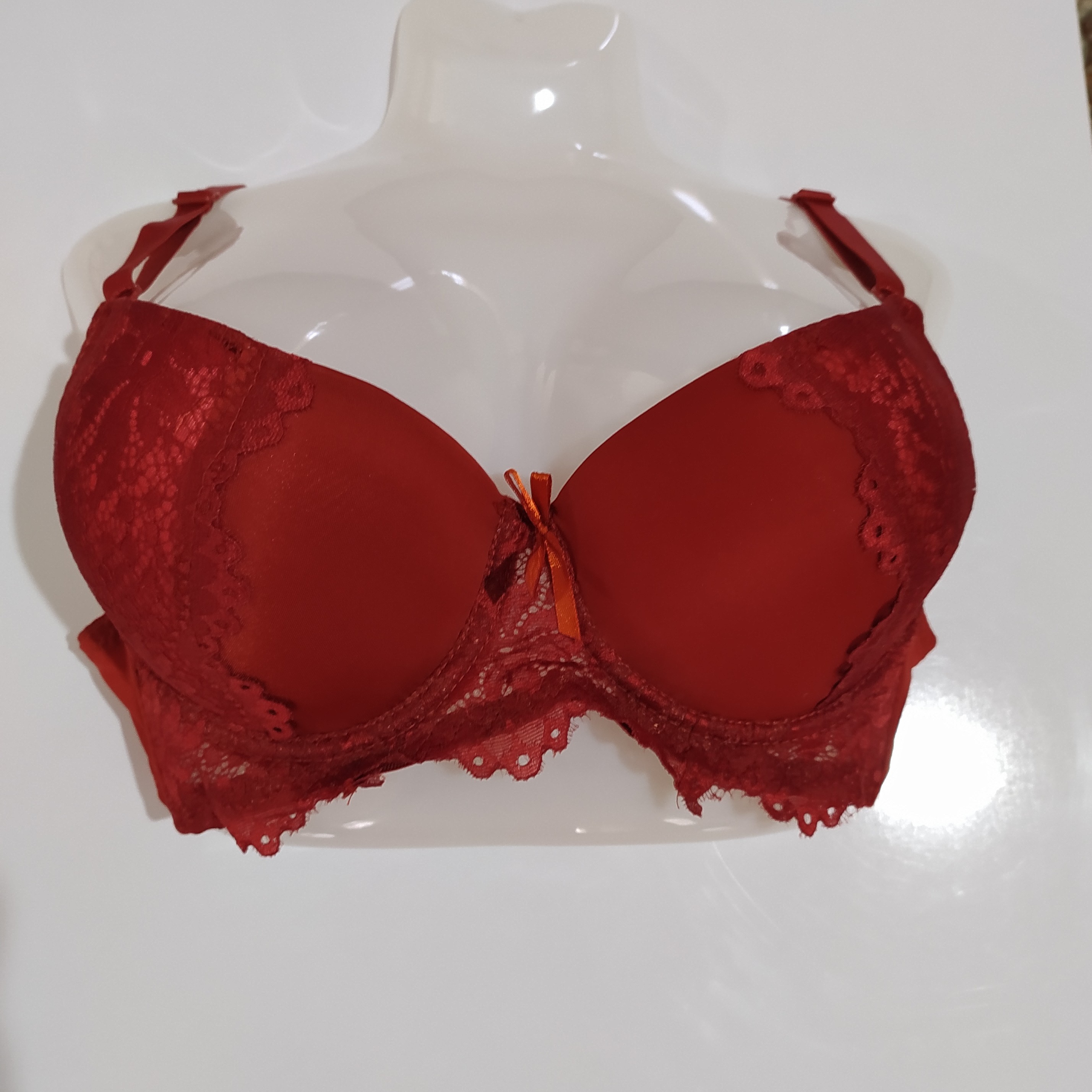 سوتین اسفنجی وارداتی جک دار سایز 85 رنگ اجری