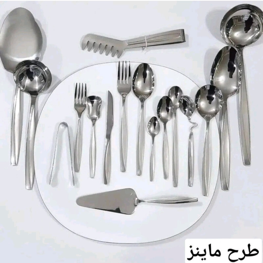 سرویس قاشق و چنگال ماینز144پارچه 24نفره ساخت آلمان حک شده نگیر سرویس قاشق چنگال