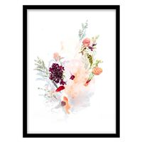 قیمت و خرید تابلو دکوراتیو مدل دسته گل مینیمال کد 073