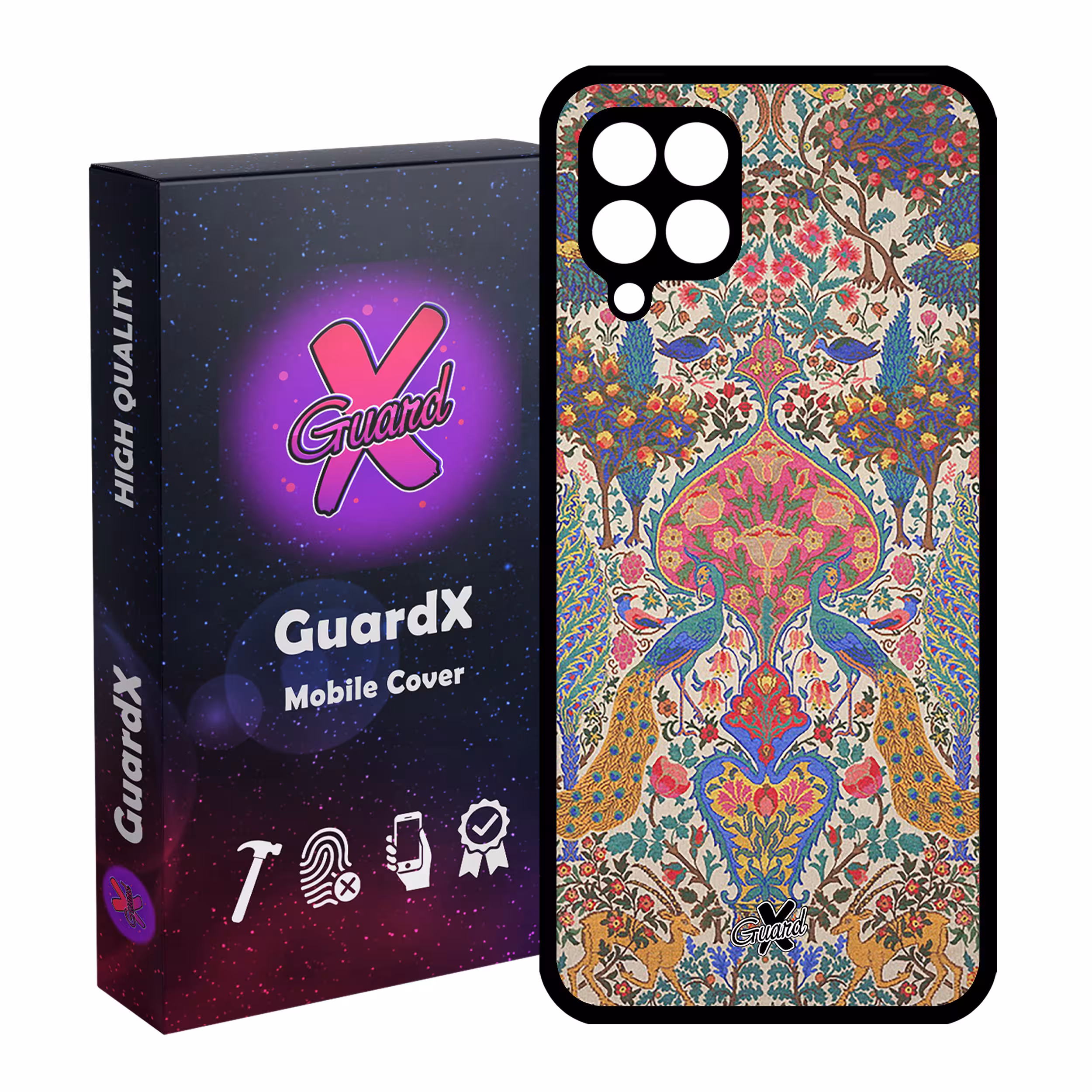 کاور گارد ایکس طرح سنتی مدل Glass10225 مناسب برای گوشی موبایل سامسونگ Galaxy A22 4G