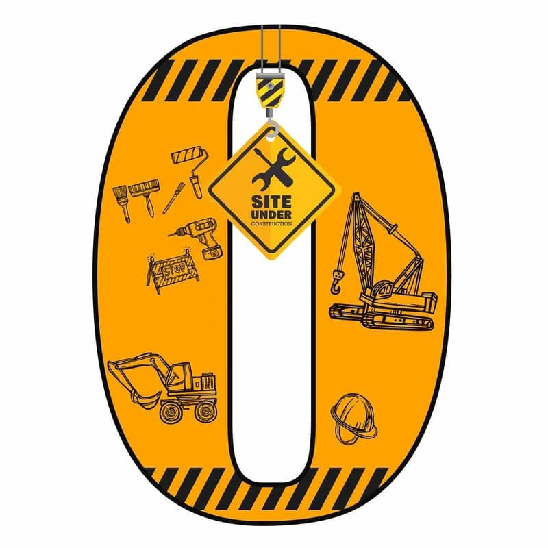 استند رومیزی تولد مدل عدد 0 طرح بچه مهندس